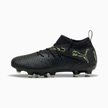 FUTURE 8 MATCH FG/AG Football Boots Youth in Black/Fizzy Light/Green Terrain, Size 3, Textile by PUMA Shoes