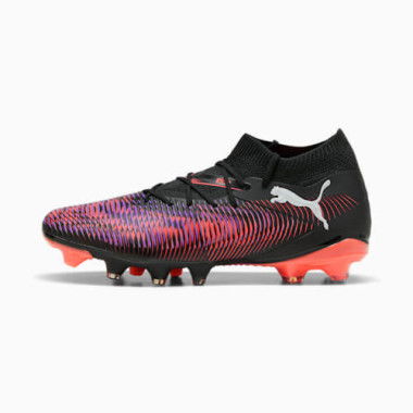 FUTURE 8 MATCH FG/AG Women's Football Boots in Black/White/Glowing Red, Size 5.5, Textile by PUMA