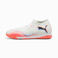 Detailed information about the product FUTURE 8 MATCH Futsal Boots Unisex in White/Black/Glowing Red, Size 4, Synthetic by PUMA Shoes