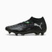 FUTURE 8 MATCH MxSG Unisex Football Boots in Black/Cool Light Gray/Fluo Green, Size 7.5, Textile by PUMA. Available at Puma for $160.00