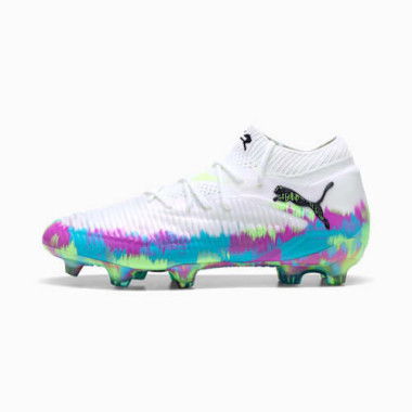 FUTURE 8 ULTIMATE Brilliance FG Football Boots Women in White/Fizzy Apple/Bright Aqua, Size 6, Textile by PUMA