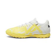 Detailed information about the product FUTURE PLAY TT Men's Football Boots in Sedate Gray/Asphalt/Yellow Blaze, Size 11.5, Textile by PUMA