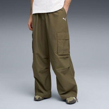 FUTURE.PUMA.ARCHIVE Extreme Cargo Pants Unisex in Loden Green, Size 2XL, Polyester/Cotton