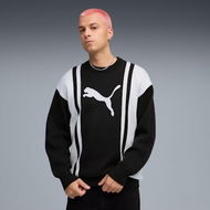 Detailed information about the product FUTURE.PUMA.ARCHIVE Relaxed Knitted Unisex Sweater in Black/White, Size 2XL, Cotton/Polyester