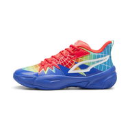 Detailed information about the product Genetics Marcus Smart Basketball shoes in Royal Sapphire/Red Blast, Size 6.5, Synthetic by PUMA Shoes