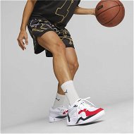 Detailed information about the product Gold Standard Women's Basketball Shorts in Black/Aop, Size Medium, Polyester by PUMA