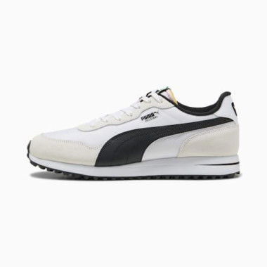 Helsinki Unisex Golf Shoes in White/Black, Size 7, Synthetic by PUMA Shoes