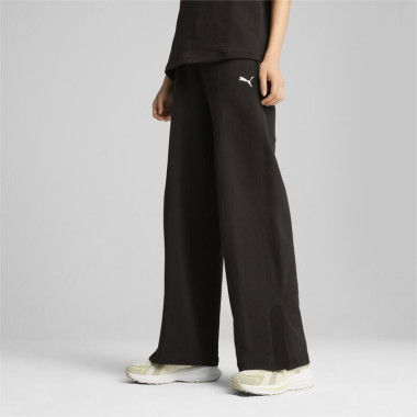 HER Women's Straight Pants in Black, Size Small, Cotton by PUMA