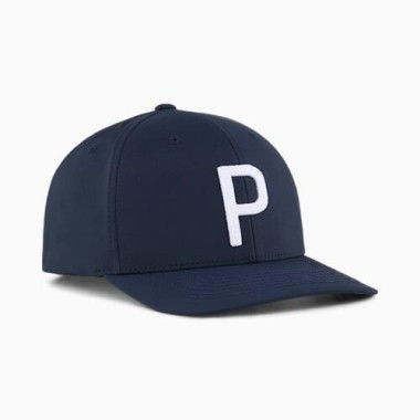 Heritage P Men's Cap in Deep Navy/White Glow, Polyester/Cotton by PUMA