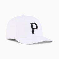 Detailed information about the product Heritage P Men's Cap in White Glow/Black, Polyester/Cotton by PUMA