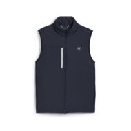 Detailed information about the product Hielands Men's Golf Vest in Deep Navy, Size Large, Polyester by PUMA