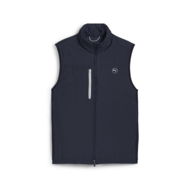 Detailed information about the product Hielands Men's Golf Vest in Deep Navy, Size Medium, Polyester by PUMA