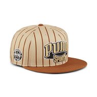 Detailed information about the product Hometown Heroes Flat Brim Cap in Prairie Tan/Teak, Cotton by PUMA