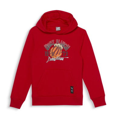 Hoops Men's Basketball Hoodie in For All Time Red, Size 4T by PUMA