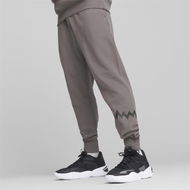 Detailed information about the product Hoops Team Men's Basketball Sweatpants in Cool Dark Gray, Size Medium, Cotton/Polyester by PUMA