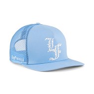 Detailed information about the product HOOPS x LAFRANCÃ‰ Trucker Cap in Team Light Blue, Cotton by PUMA