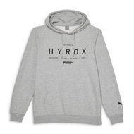 Detailed information about the product HYROX x 2024 Event Unisex Hoodie in Light Gray Heather/Hyrox, Size Small by PUMA