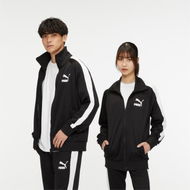 Detailed information about the product Iconic T7 Men's Track Jacket in Black, Size 2XL, Polyester/Cotton by PUMA