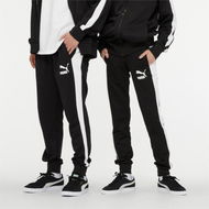 Detailed information about the product Iconic T7 Men's Track Pants in Black, Size Large, Cotton by PUMA