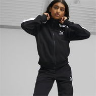 Detailed information about the product Iconic T7 Women's Track Jacket in Black, Size Large, Cotton/Polyester by PUMA