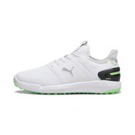 Detailed information about the product IGNITE ELEVATE Men's Golf Shoes in White/Fluro Green Pes/Black, Size 7, Synthetic by PUMA Shoes