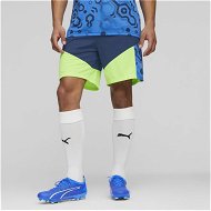 Detailed information about the product individualCUP Men's Football Shorts in Persian Blue/Pro Green, Size XL, Polyester by PUMA