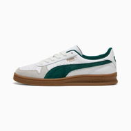 Detailed information about the product Indoor Sneakers Unisex in White/Dark Myrtle/Gum, Size 4 by PUMA