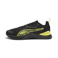 Detailed information about the product Infusion Premium Unisex Training Shoes in Black/Yellow Burst, Size 14 by PUMA Shoes