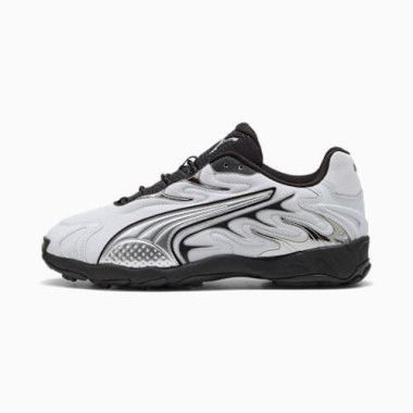Inhale Smile Sneakers Unisex in Silver Mist/Black, Size 4 by PUMA Shoes