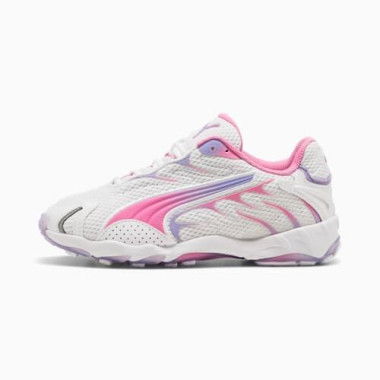 Inhale Sneakers Youth in White/Posie Pink, Size 4.5, Synthetic by PUMA