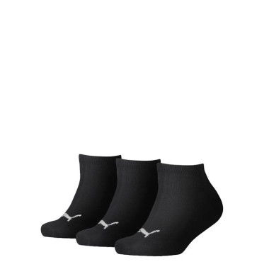 Invisible Socks 3 Pack - Youth 8-16 years in Black, Size 10