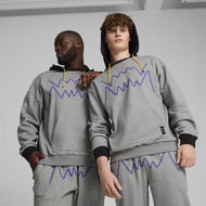 Detailed information about the product Jaws Core Men's Basketball Hoodie 2.0 in Medium Gray Heather/Black, Size Large, Cotton by PUMA