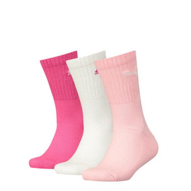 Junior Sport Socks 3 Pack - Youth 8-16 years in Rose Water, Size 10