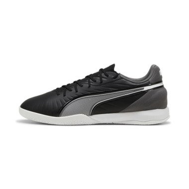 KING MATCH IT Unisex Football Boots in Black/White/Cool Dark Gray, Size 11.5, Synthetic by PUMA Shoes