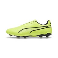 Detailed information about the product KING MATCH IT Unisex Football Boots in Electric Lime/Black, Size 8, Synthetic by PUMA Shoes