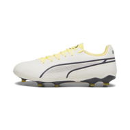 Detailed information about the product KING PRO FG/AG Unisex Football Boots in Alpine Snow/Asphalt/Yellow Blaze, Size 8.5, Textile by PUMA Shoes