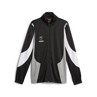 Detailed information about the product KING Pro Men's Football Jacket in Black/Concrete Gray, Size Large, Polyester by PUMA