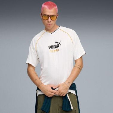 KING Relaxed Football Jersey Shirt Unisex in White, Size Medium, Polyester by PUMA Shoes