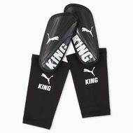 Detailed information about the product KING Sleeve Shin Guards in Black/White, Size Medium, Polyester/Elastane by PUMA