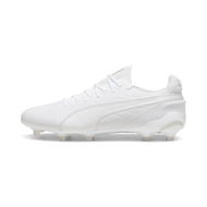 Detailed information about the product KING ULTIMATE FG/AG Football Boots in White/Silver, Size 4, Textile by PUMA Shoes