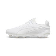 Detailed information about the product KING ULTIMATE FG/AG Unisex Football Boots in White/Silver, Size 10, Textile by PUMA Shoes