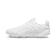 Detailed information about the product KING ULTIMATE FG/AG Unisex Football Boots in White/Silver, Size 11.5, Textile by PUMA Shoes