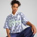 Lace Em Up Division Women's Top in White/Aop, Size XS, Polyester by PUMA. Available at Puma for $100.00