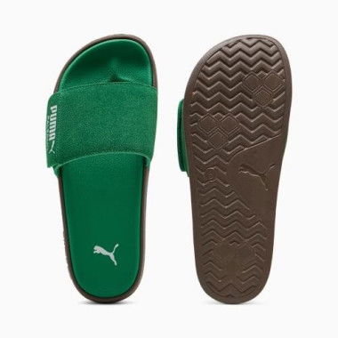 Leadcat 2.0 Palermo Foil Slides Unisex in Archive Green/White/Gum, Size 7, Synthetic by PUMA