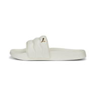Detailed information about the product Leadcat 2.0 Puffy Women's Slides in Pristine/Metallic Gold, Size 9 by PUMA Shoes