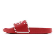 Detailed information about the product Leadcat Unisex Slides in High Risk Red/White, Size 10 by PUMA