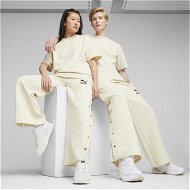 Detailed information about the product LUXE SPORT T7 Unisex Wide Leg Pants in Alpine Snow, Size Large, Cotton by PUMA