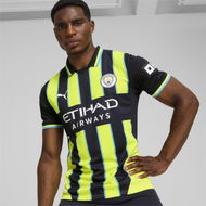 Detailed information about the product Manchester City 24/25 Away Men's Jersey Shirt in New Navy/Yellow Glow, Size Medium, Polyester by PUMA