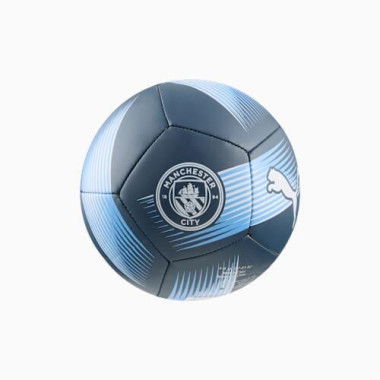 Manchester City Essentials Mini Football in Navy/Team Light Blue by PUMA