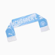 Detailed information about the product Manchester City Essentials Scarf in Team Light Blue/White, Acrylic by PUMA
